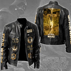 Star Wars 50th Anniversary 2027 Motorcycle Leather Jacket – TMTHU9821