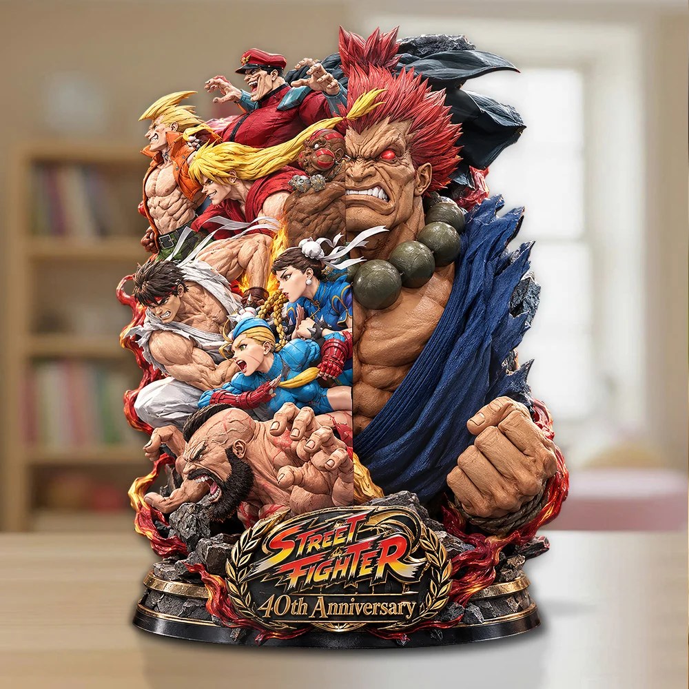 Street Fighter 40th Anniversary Custom Shape Acrylic Plaque – GNE8482