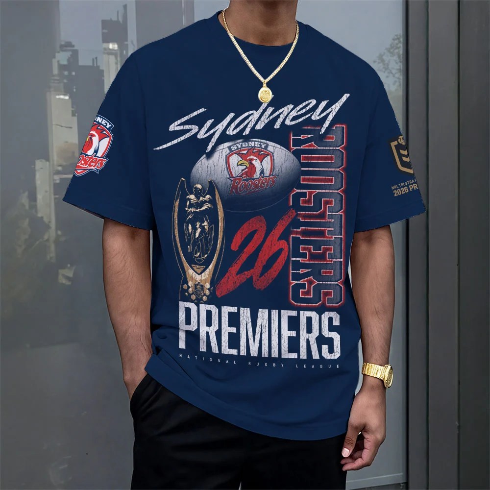 Sydney Roosters 2026 NRL Premiers 3D Apparel – MAITM15305