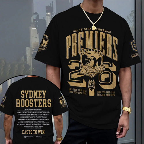 Sydney Roosters 2026 NRL Premiers 3D Apparel – MAITM15306