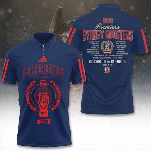 Sydney Roosters 2026 NRL Premiers 3D Apparel – TANTN26175