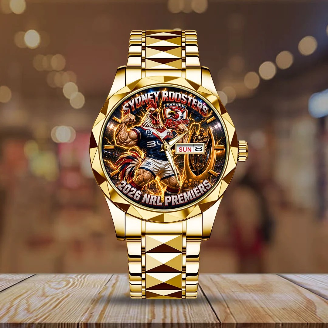 Sydney Roosters 2026 Premiers Alloy Luxury Quartz Watch – TMTHU9765