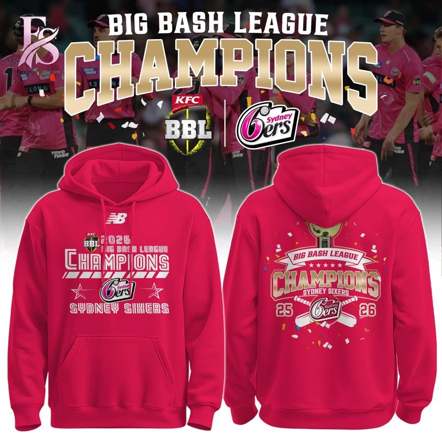 Sydney Sixers Special BBL Champions 2026 Hoodie