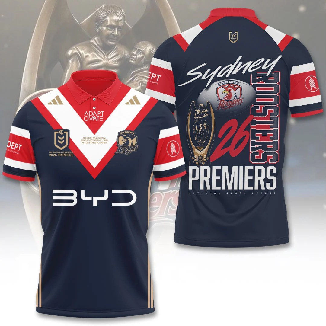 Sydney Roosters 2026 NRL Premiers 3D Apparel – TANTN25956