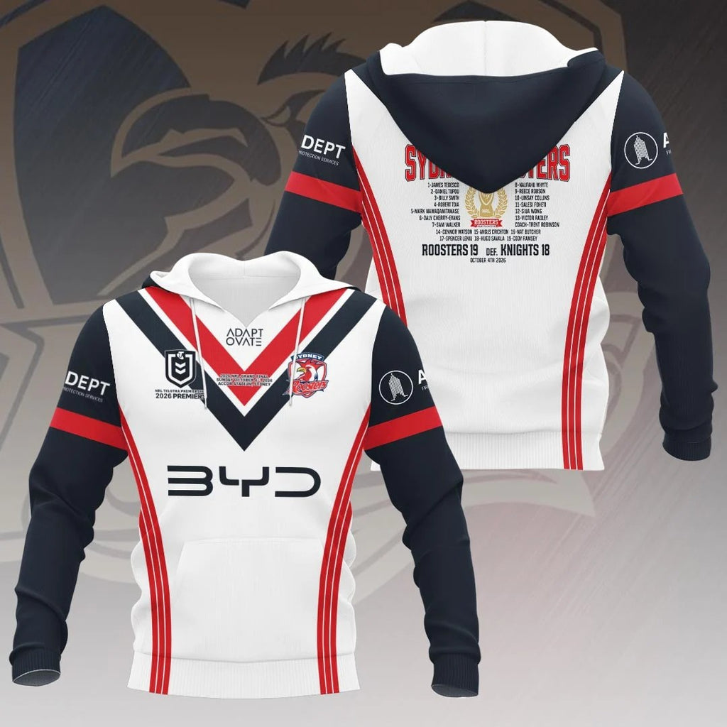 Sydney Roosters 2026 Premiers 3D Apparel – HOATT21468