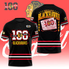 Chicago Blackhawks 100th Anniversary 2026 3D Apparel – GNE4345