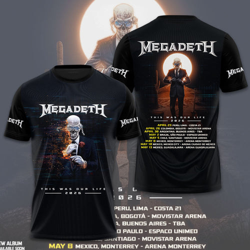 Megadeth 3D Apparel – TMTHU1836