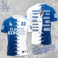 Los Angeles Dodgers x Clayton Kershaw 3D Apparel – TMTHU1899