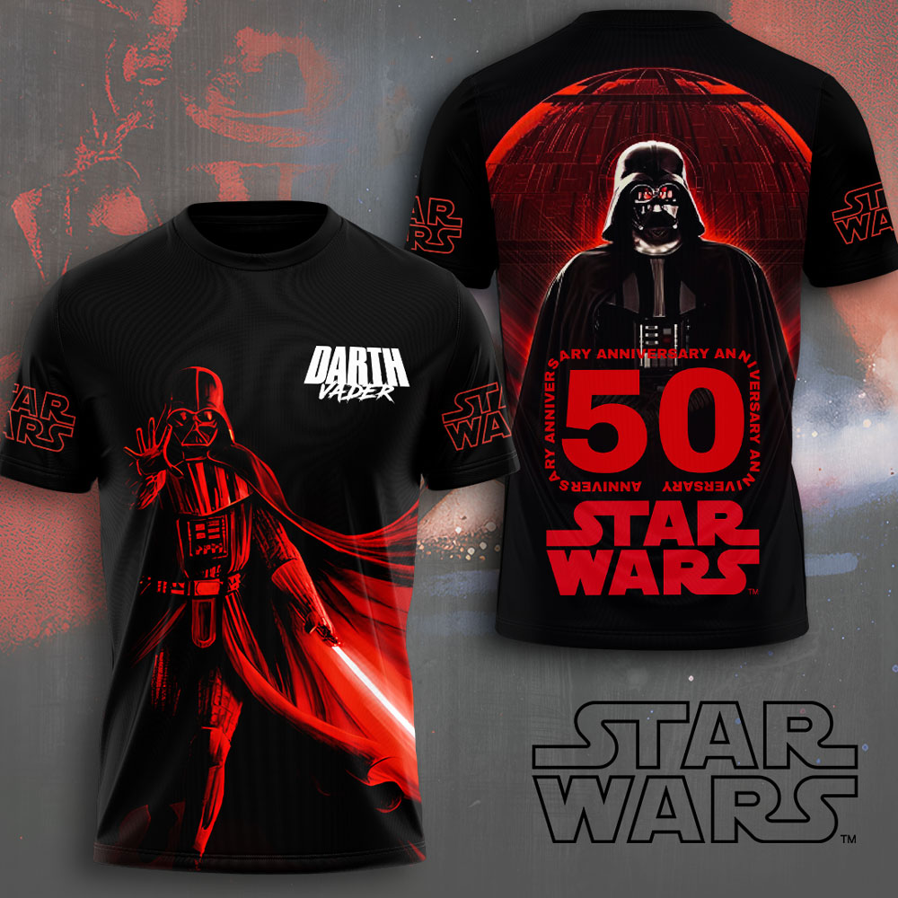 Star Wars x Darth Vader 50th Anniversary 3D Apparel – TMTHU2094