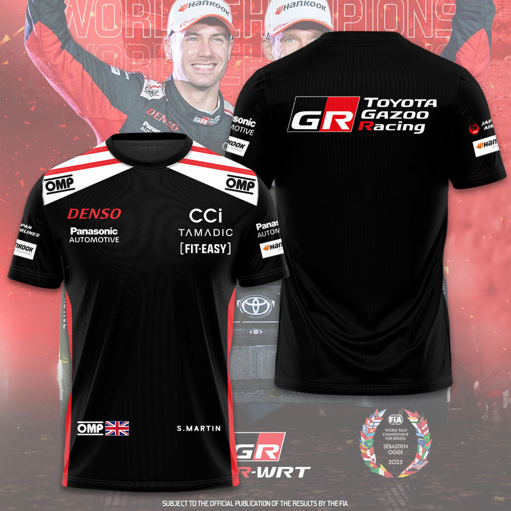 Toyota Gazoo Racing WRT 2025 World Rally Champions 3D Apparel – TMTHU2369