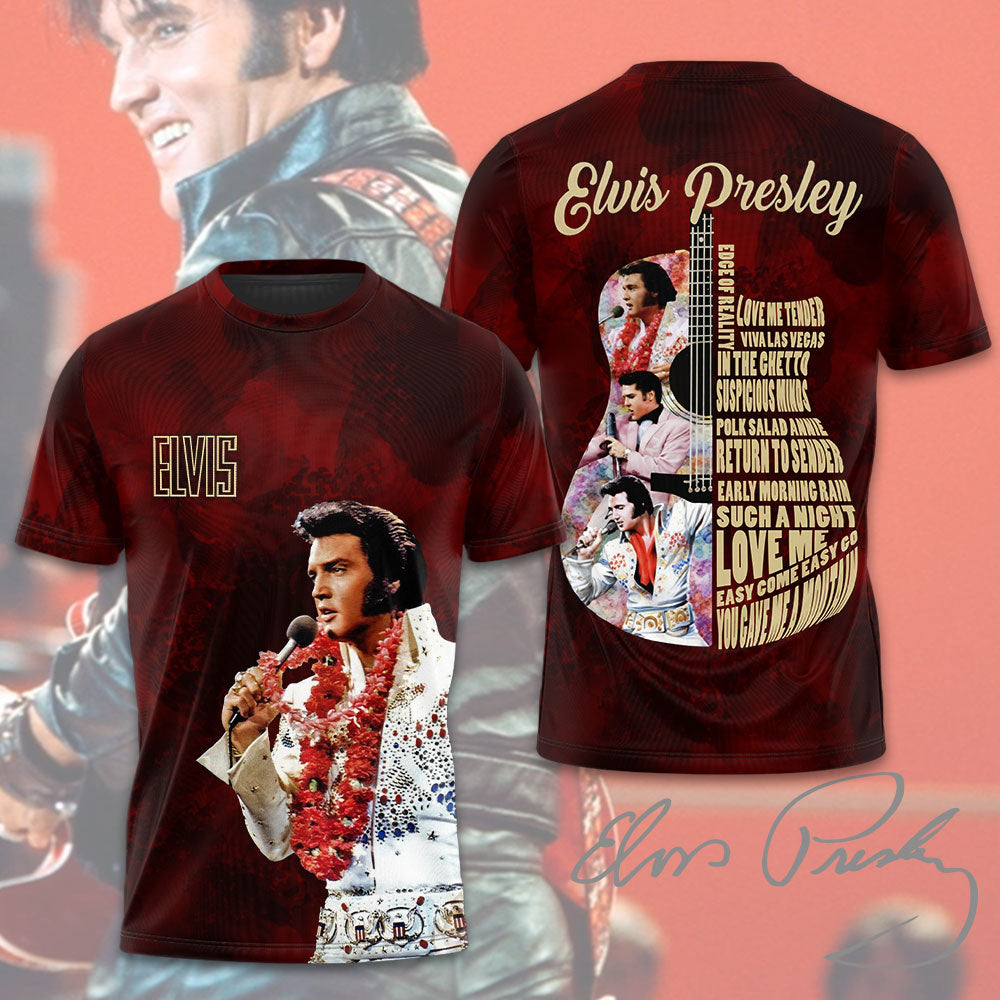 Elvis Presley Custom Shape 2-sided Keychain – HOATT 9054