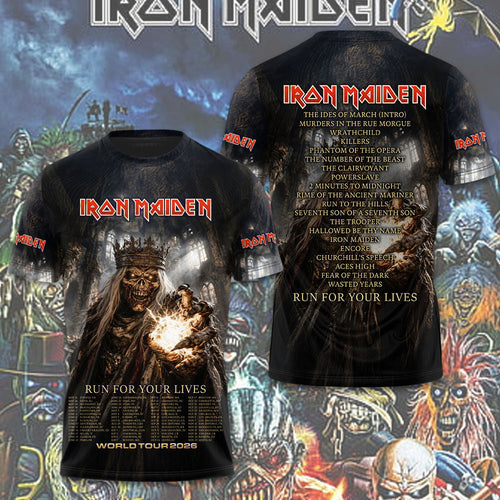 Iron Maiden 2026 World Tour 3D Apparel – TMTHU4674