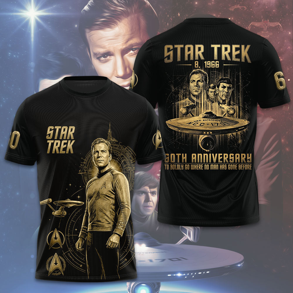 Star Trek 60th Anniversary 2026 3D Apparel – TMTHU4944