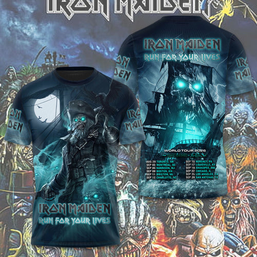 Iron Maiden 2026 World Tour 3D Apparel – TMTHU7860