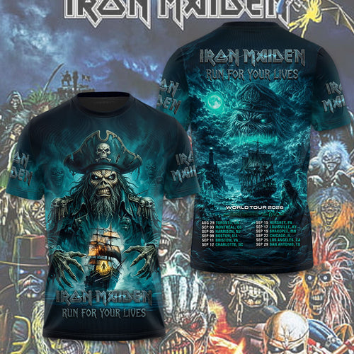 Iron Maiden 2026 World Tour 3D Apparel – TMTHU7893