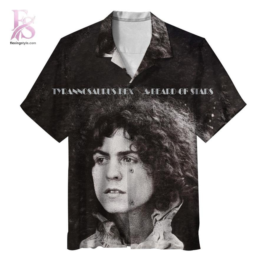 T. Rex A Beard of Stars Hawaiian Shirt