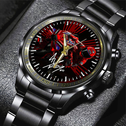 Ducati Lenovo Team x Marc Márquez Black Stainless Steel Watch – TANTN 11762