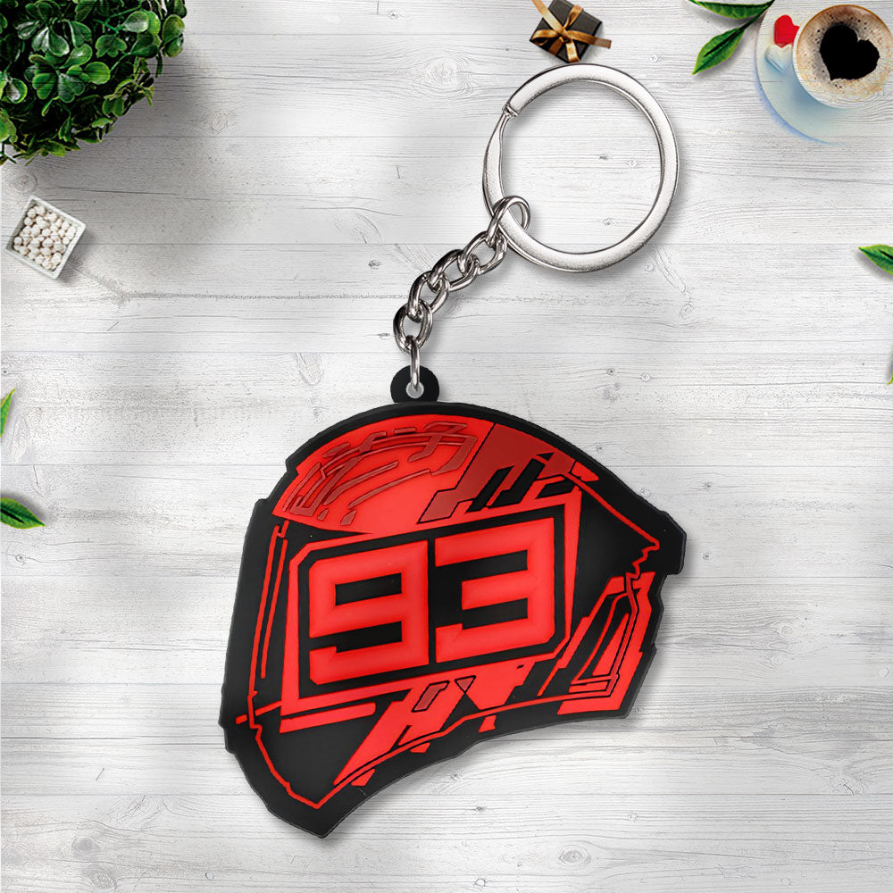 Marc Márquez Custom Shape 2-sided Keychain – TANTN 12025