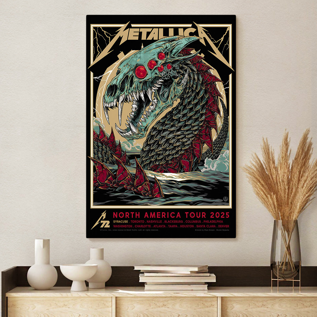 Metallica Rectangle Canvas With Inner Frame – TANTN 12151