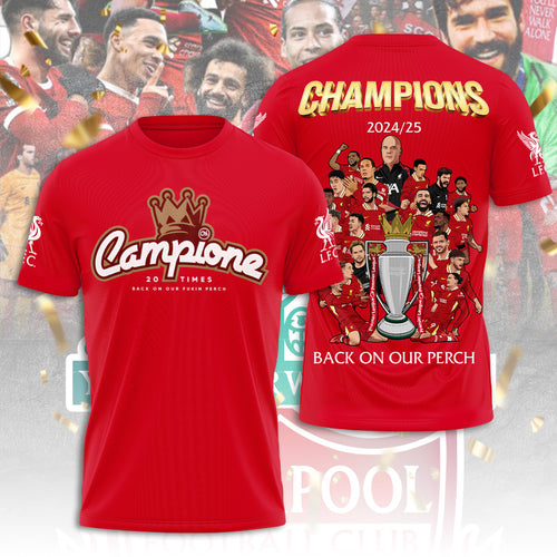 Liverpool FC 2024/25 Premier League Champions 3D Apparel – TANTN 12437