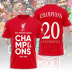 Liverpool FC 2024/25 Premier League Champions 3D Apparel – TANTN 12503