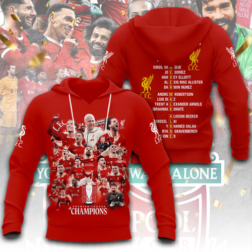 Liverpool FC 2024/25 Premier League Champions 3D Apparel – TANTN 12644