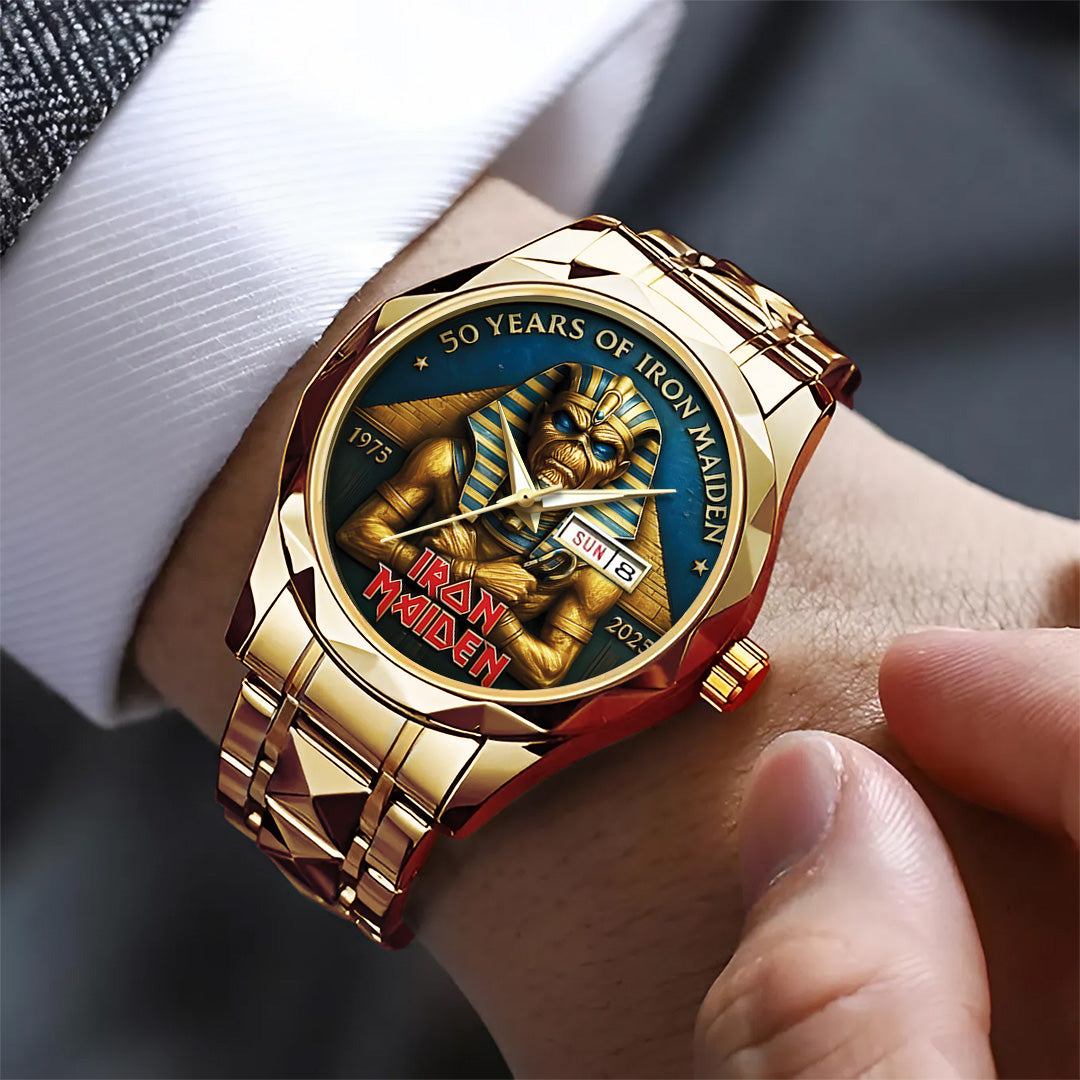 Iron Maiden Alloy Luxury Quartz Watch – TANTN 13768