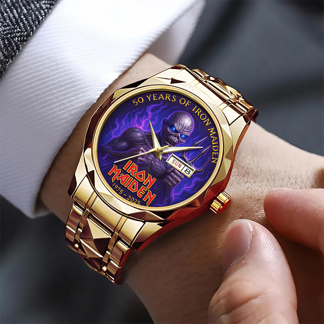Iron Maiden Alloy Luxury Quartz Watch – TANTN 13770