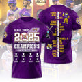 LSU Tigers Baseball 2025 National Champions 3D Apparel – TANTN 13930