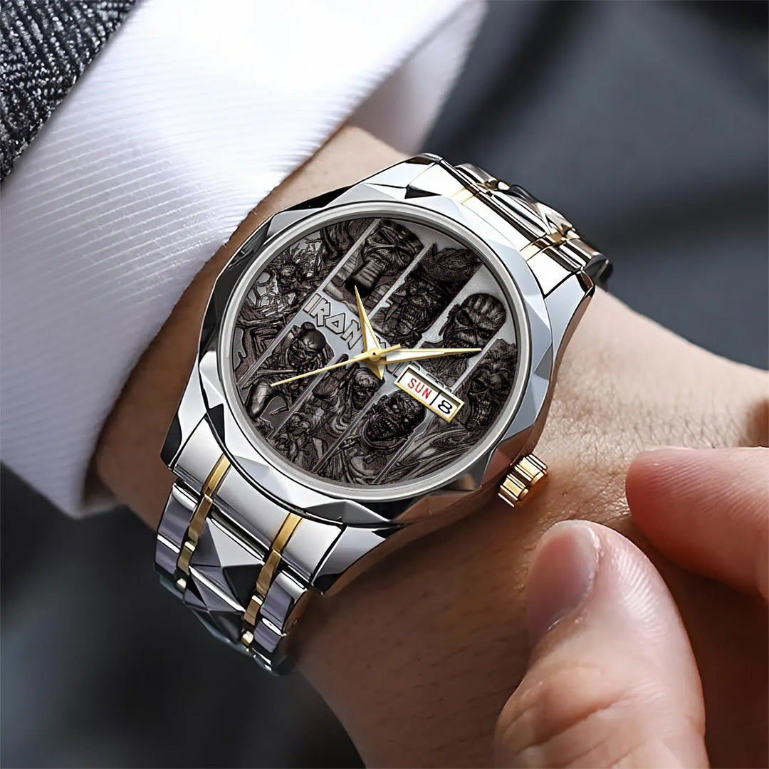 Iron Maiden Alloy Luxury Quartz Watch – TANTN 14105