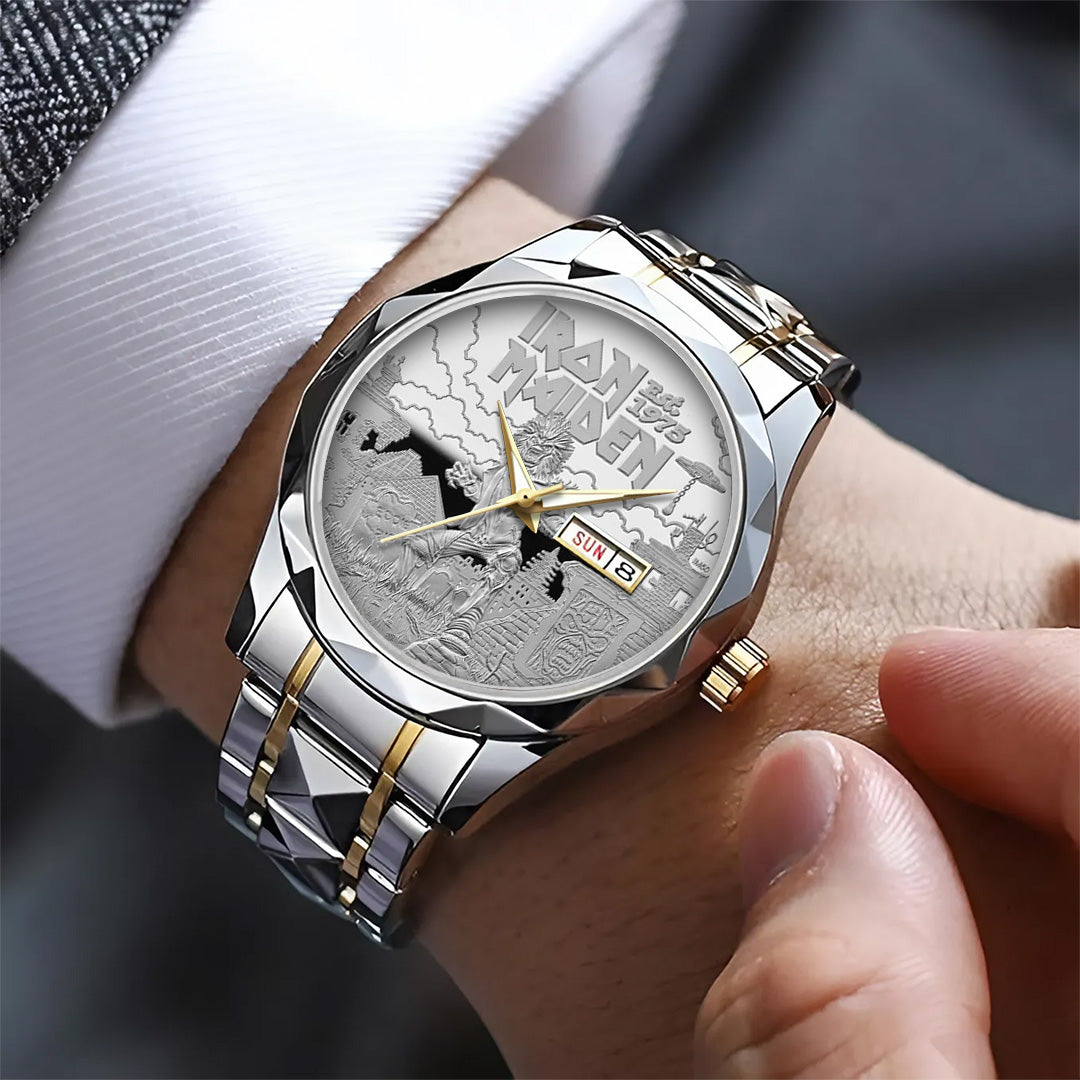 Iron Maiden Alloy Luxury Quartz Watch – TANTN 14335