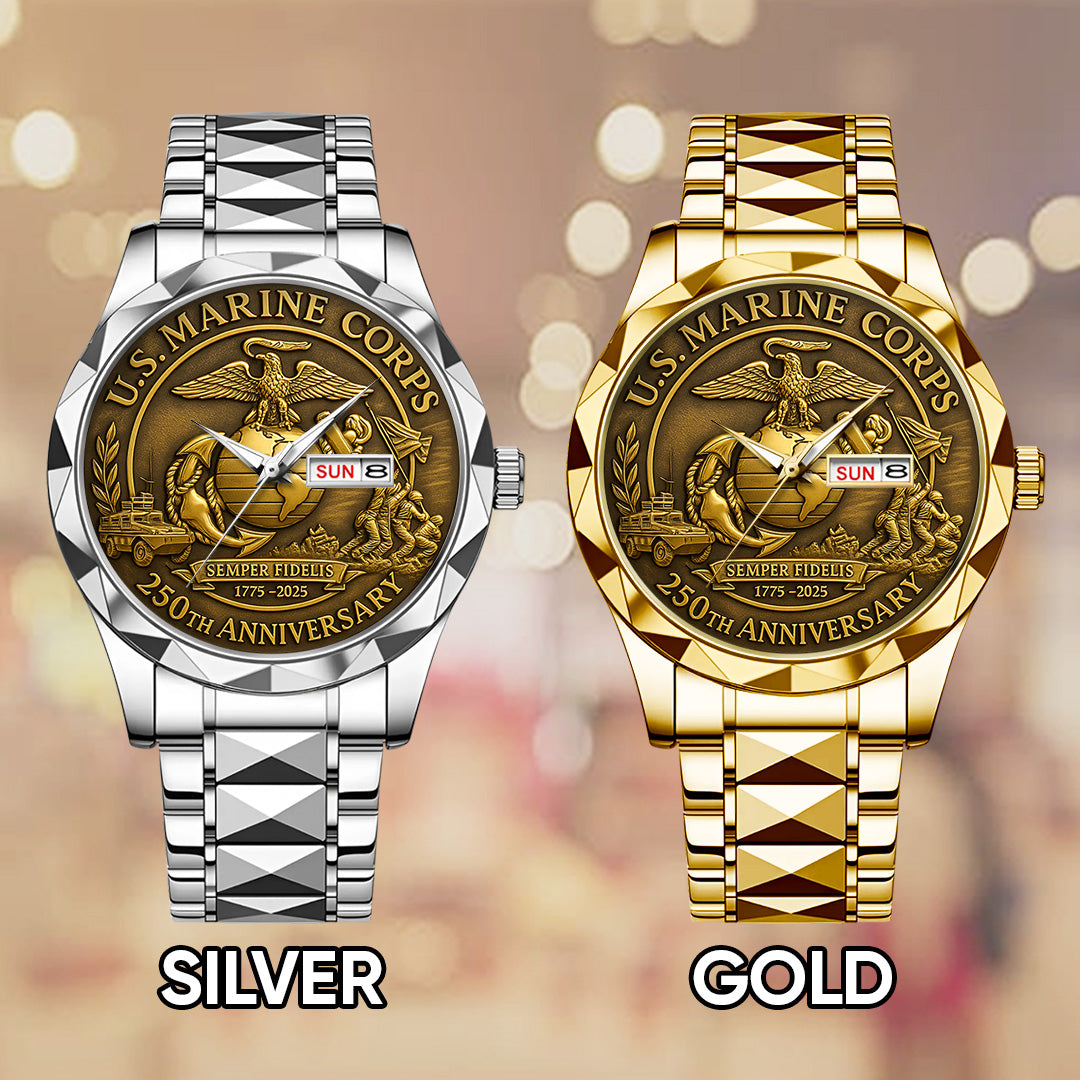 US Marine Corps Alloy Luxury Quartz Watch – TANTN 14636
