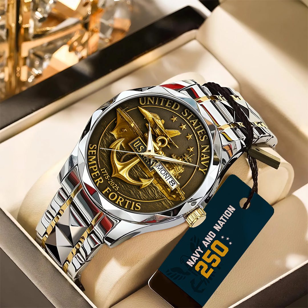 US Navy Alloy Luxury Quartz Watch – TANTN 14638