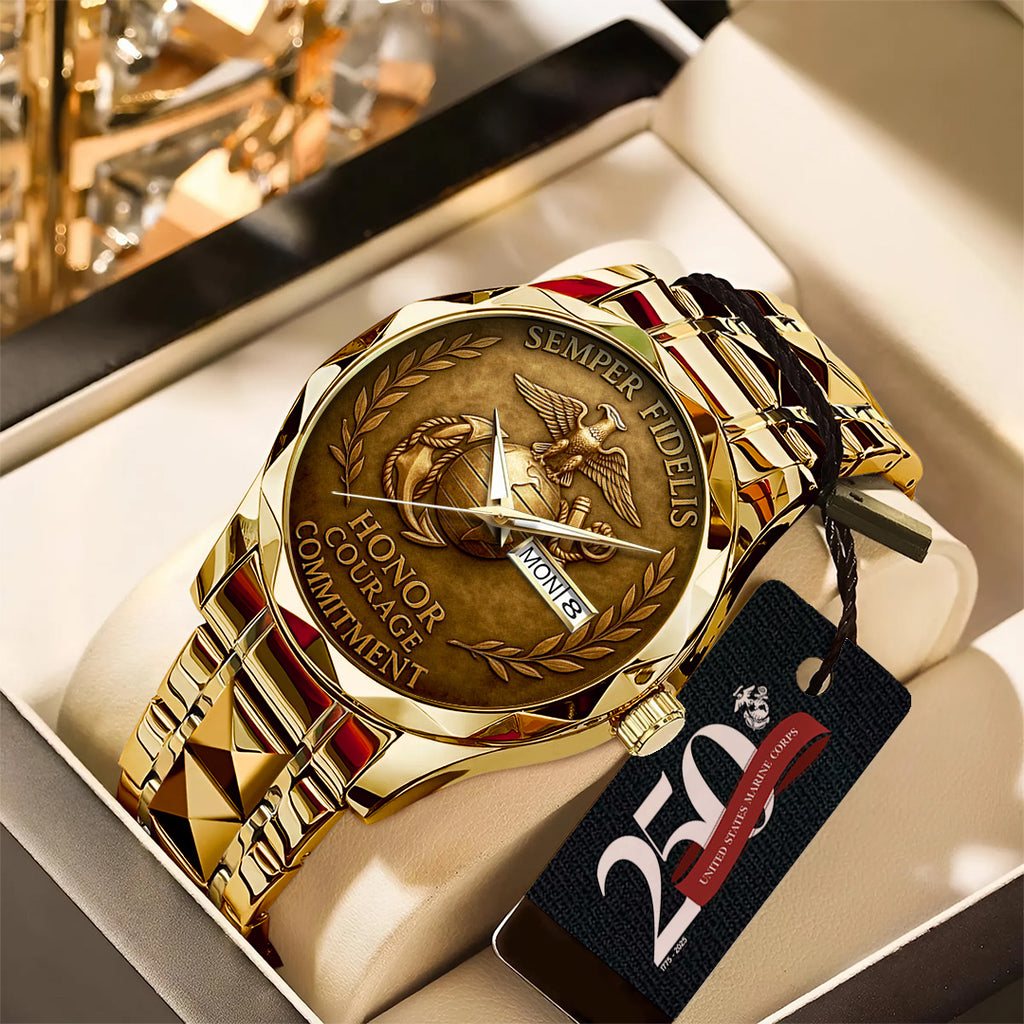 US Marine Corps Alloy Luxury Quartz Watch – TANTN 14719