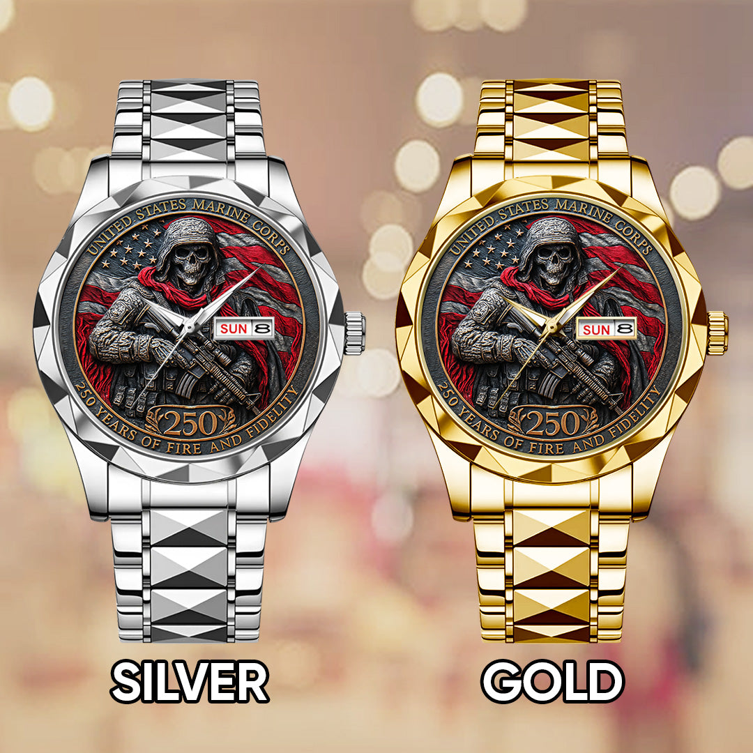 US Marine Corps Alloy Luxury Quartz Watch – TANTN 14953