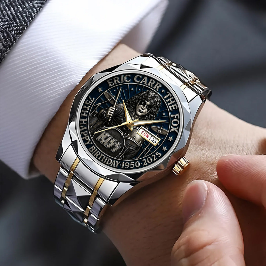 KISS x Eric Carr Alloy Luxury Quartz Watch – TANTN 14955