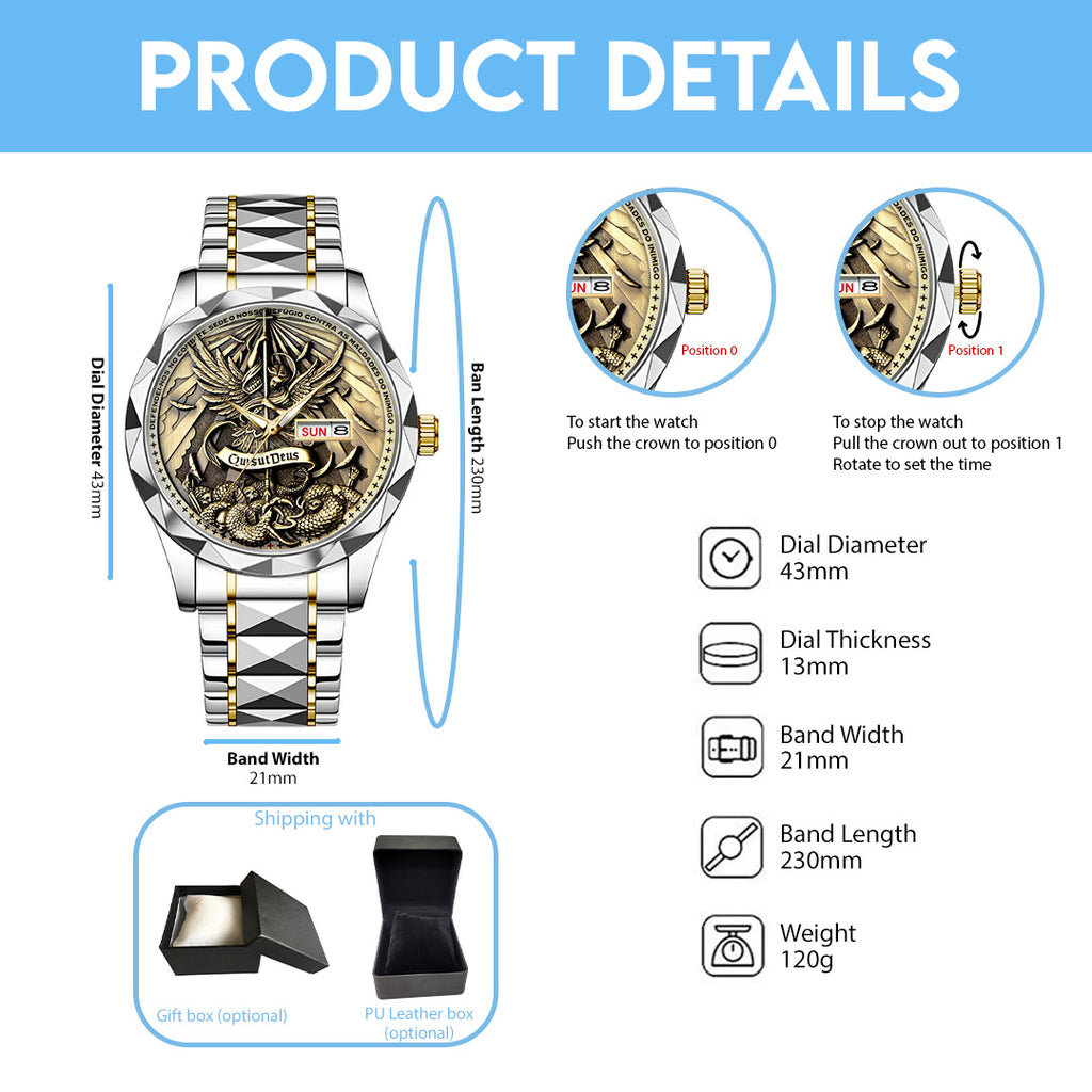 God Is Good Alloy Luxury Quartz Watch – TANTN 15187