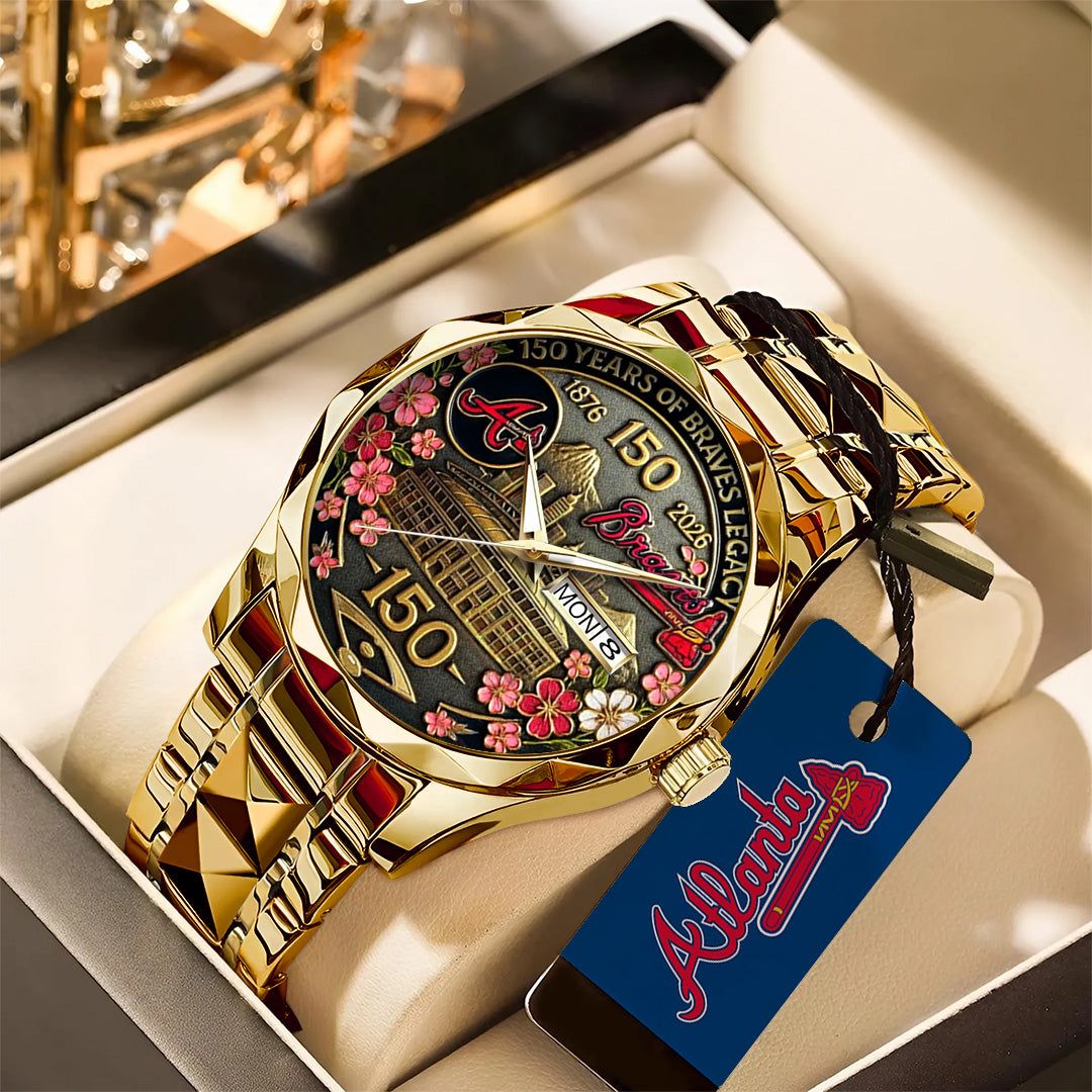 Atlanta Braves Alloy Luxury Quartz Watch – TANTN 15250