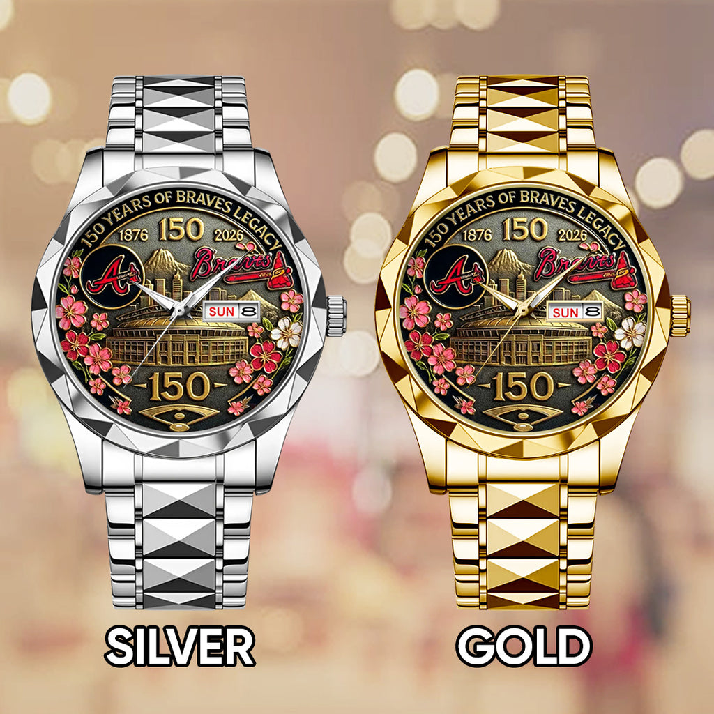 Atlanta Braves Alloy Luxury Quartz Watch – TANTN 15250