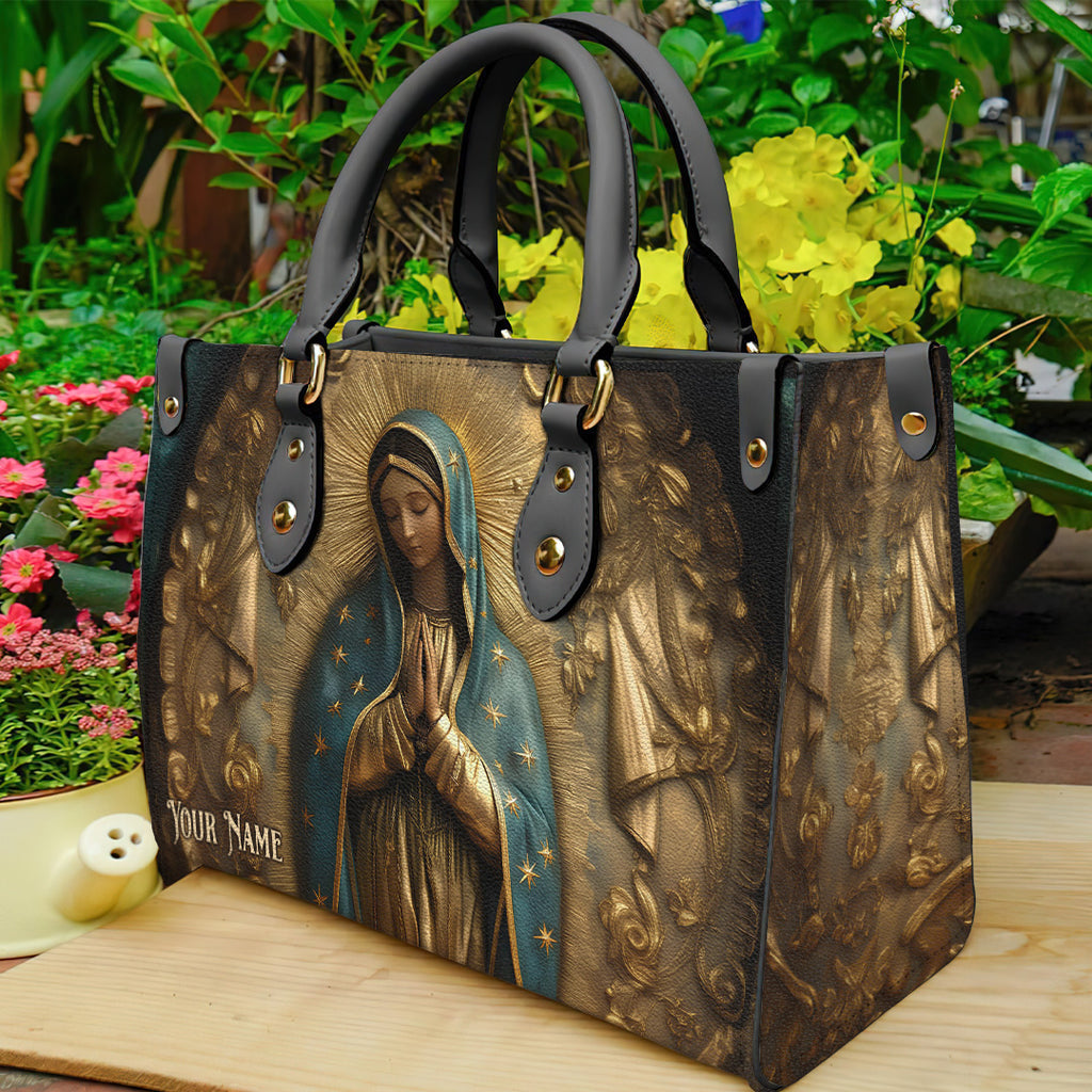 Personalized Mary, Our Mother Leather Handbag – TANTN15409