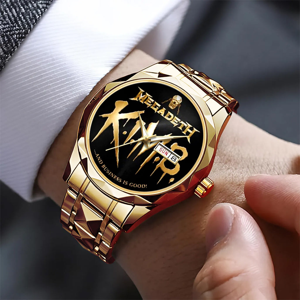 Megadeth Alloy Luxury Quartz Watch – TANTN15419