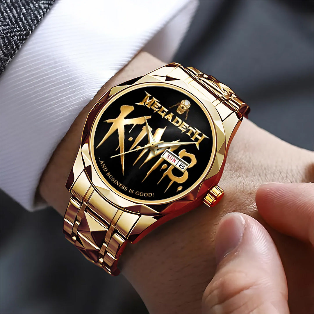 Megadeth Alloy Luxury Quartz Watch – TANTN15419