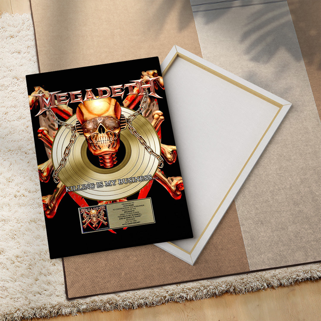 Megadeth Rectangle Canvas With Inner Frame – TANTN15422