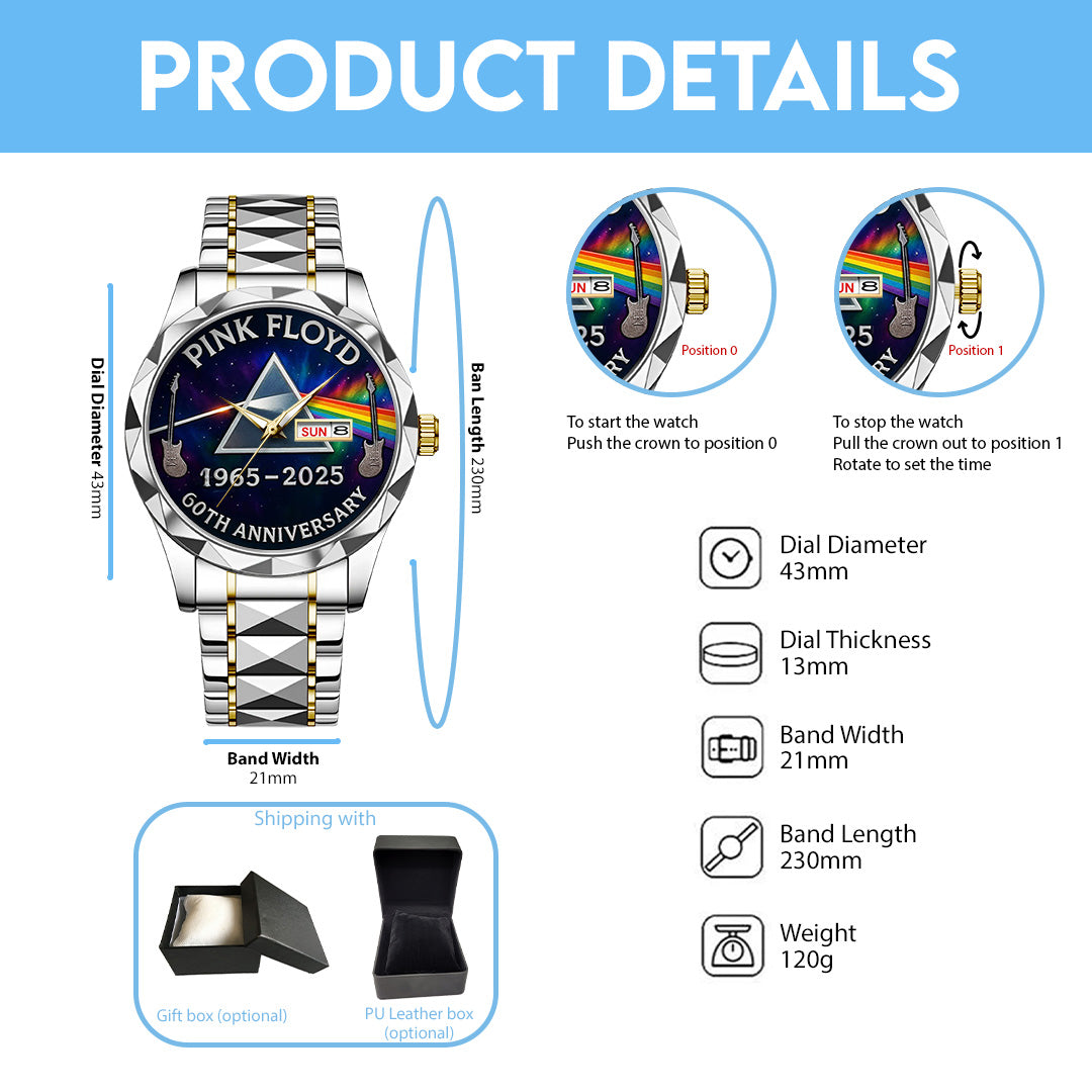 Pink Floyd Alloy Luxury Quartz Watch – TANTN15609
