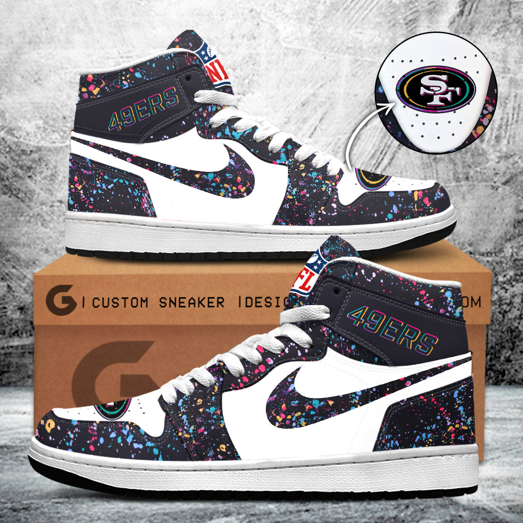 San Francisco 49ers Crucial Catch 2025 AJ1 Sneaker – TANTN15703