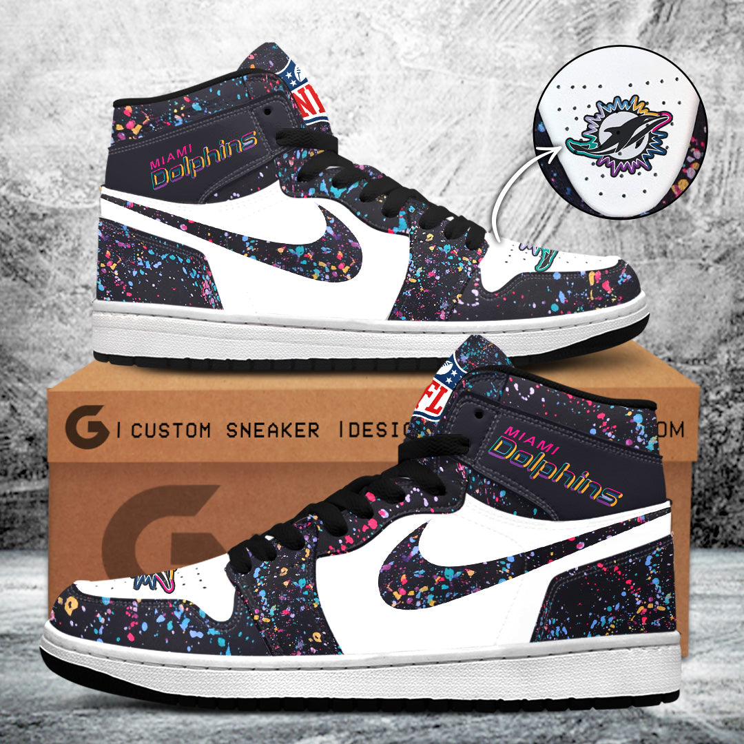 Miami Dolphins Crucial Catch 2025 AJ1 Sneaker – TANTN15710