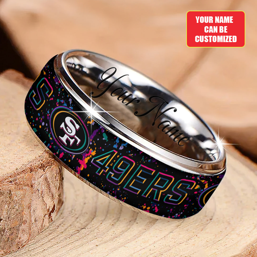 Personalized San Francisco 49ers Crucial Catch 2025 Custom Alloy Ring – TANTN15836