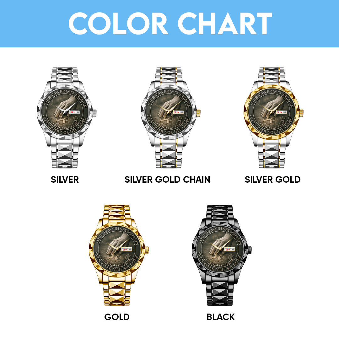 Personalized Your Pawprints Remain Alloy Luxury Quartz Watch – TANTN15861