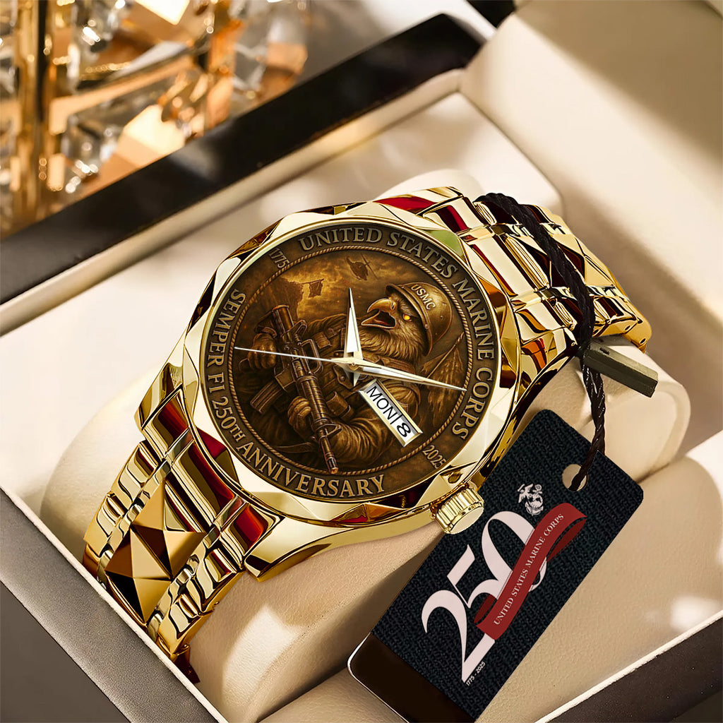 US Marine Corps Alloy Luxury Quartz Watch – TANTN15864