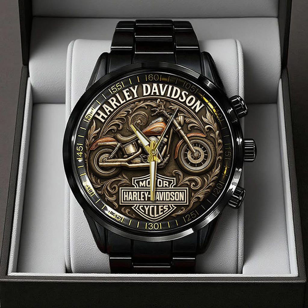 Harley Davidson Black Stainless Steel Watch – TANTN15870